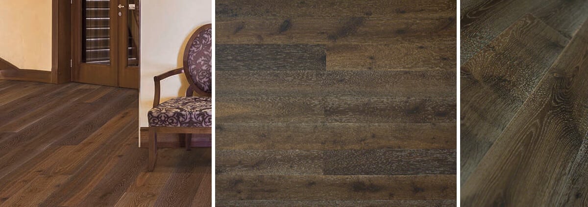 Flooring in Dymchurch showcasing elegant dark oak hardwood installation by Nationwide Hardwood Flooring Company