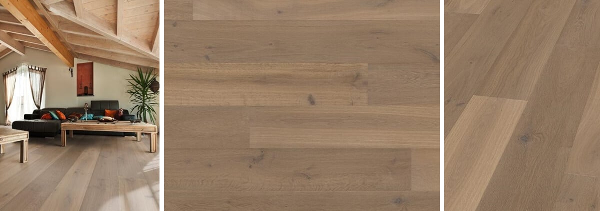 sanding wood floors before staining: hardwood flooring boards being prepared with smooth, sanded surfaces in a showroom