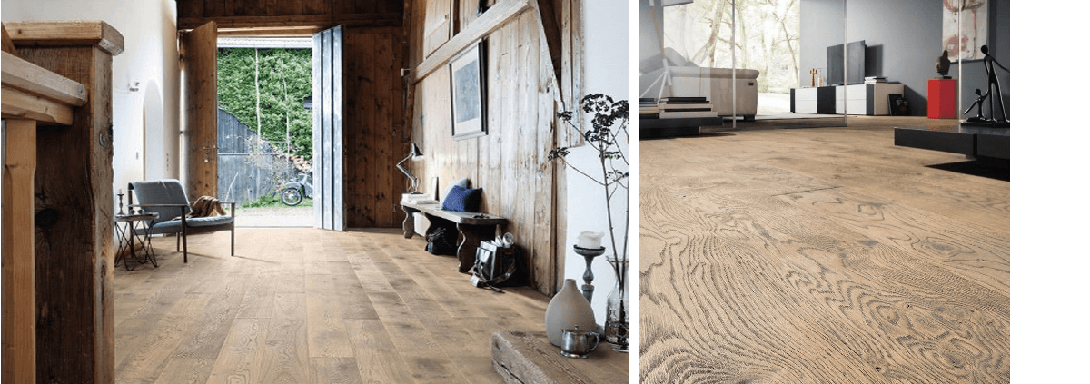 Workers recoating timber floors at Nationwide Hardwood Flooring Company